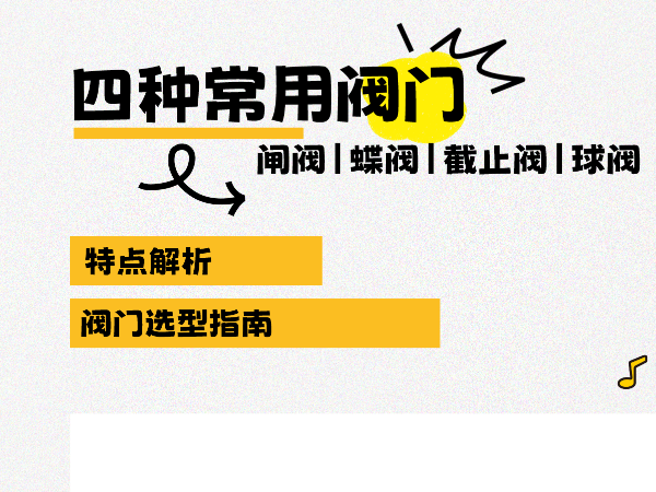 四種常用閥門特點解析：閘閥|蝶閥|止回閥|球閥選型指南
