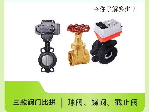 三款閥門霸者：電動球閥、蝶閥、止回閥，你了解多少？