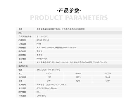 空調(diào)電動(dòng)調(diào)節(jié)閥規(guī)格型號(hào)一覽表-艾德默閥門(mén)