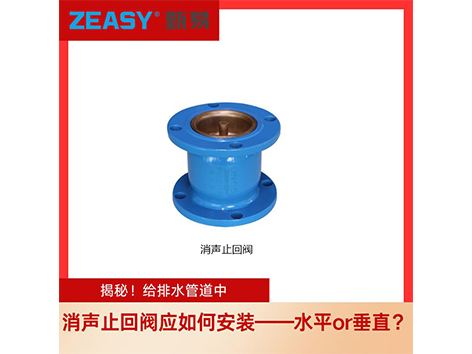 揭秘！給排水管道中，消聲止回閥應如何安裝——水平or垂直？